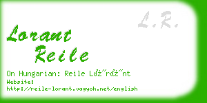 lorant reile business card